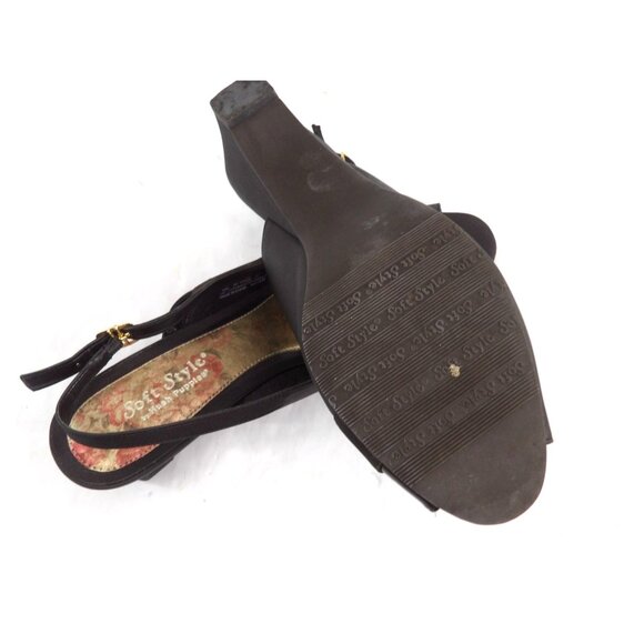 Soft Style Women's Andra Brown Slingback Pump Open Toe 10M NEW - Picture 4 of 6